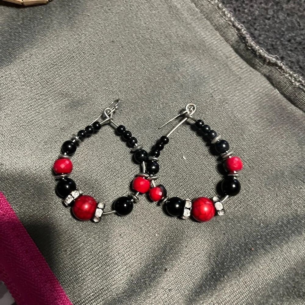 Dangle statement earrings - Picture 1 of 1